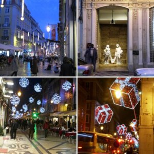 Weihnachtsbeleuchtung in Lisboa